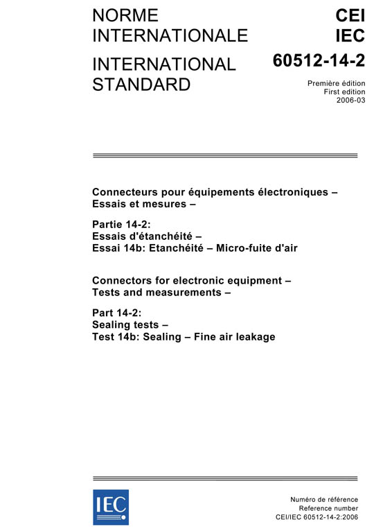 Cover IEC 60512-14-2:2006